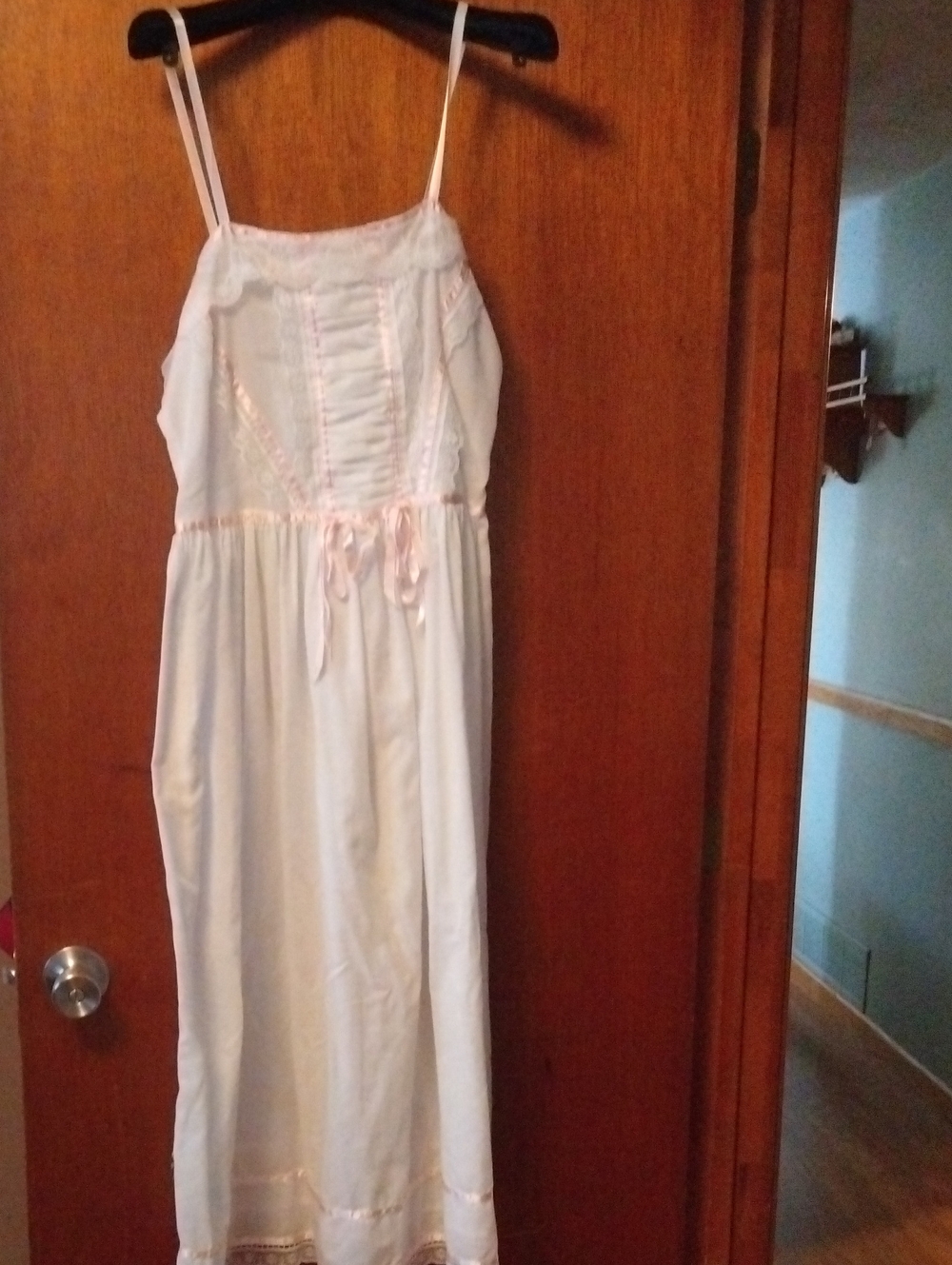 1970s Gunne Sax Ribbon & Lace Dress